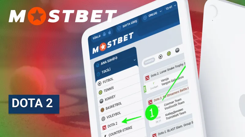 MostBet-də Dota 2 mərclərinin seçimi