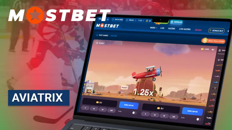 MostBet kazinosunda Aviatrix oyunu ekran görüntüsü